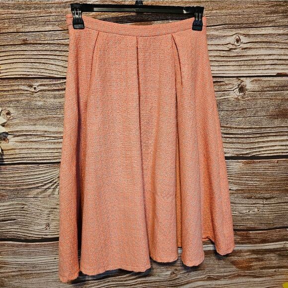 Best Society skirt Women's medium orange/tweed Pre-owned - Picture 2 of 7
